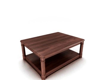 مدل 3 بعدی میز چوبی کد A01712 AQ